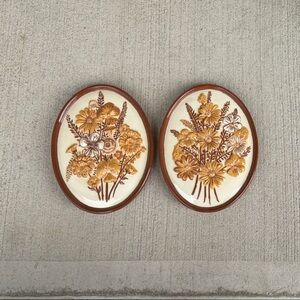 Ceramic Slip Cast Casting Mold Floral Wall Plaque Atlantic